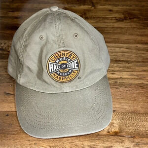 country music hall of fame and museum nashville tn ball cap/hat olive green